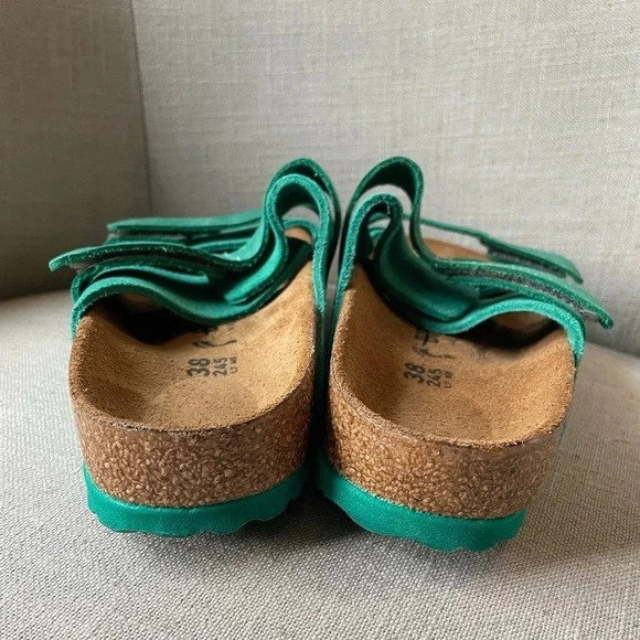 NWOT Birkenstock Uji Nubuck-Suede Sandals Size 38 - Picture 5 of 12
